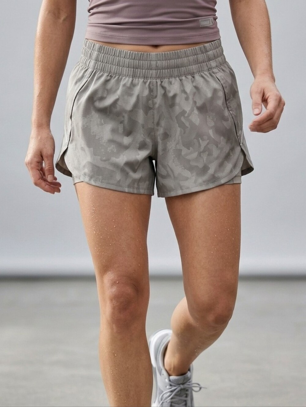 Athleta Silver Gray Shorts